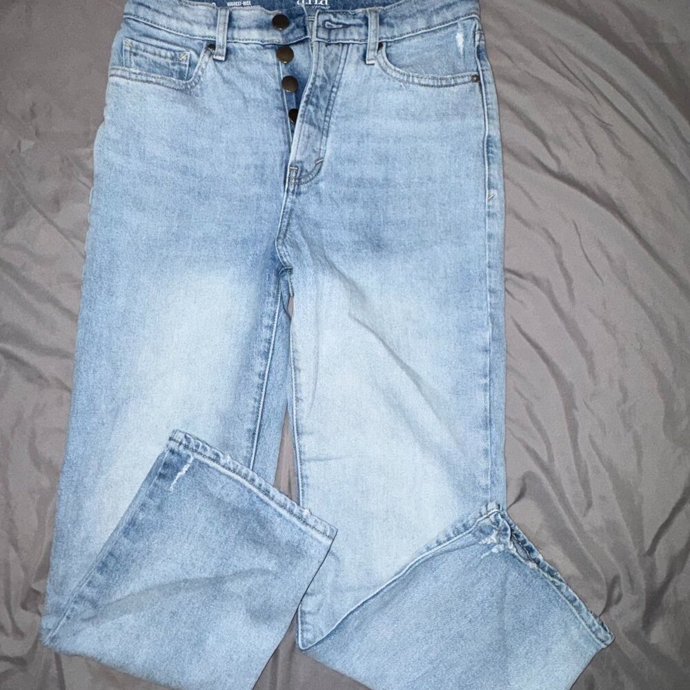 a.n.a. A New Approach Light Wash Straight Leg Jeans